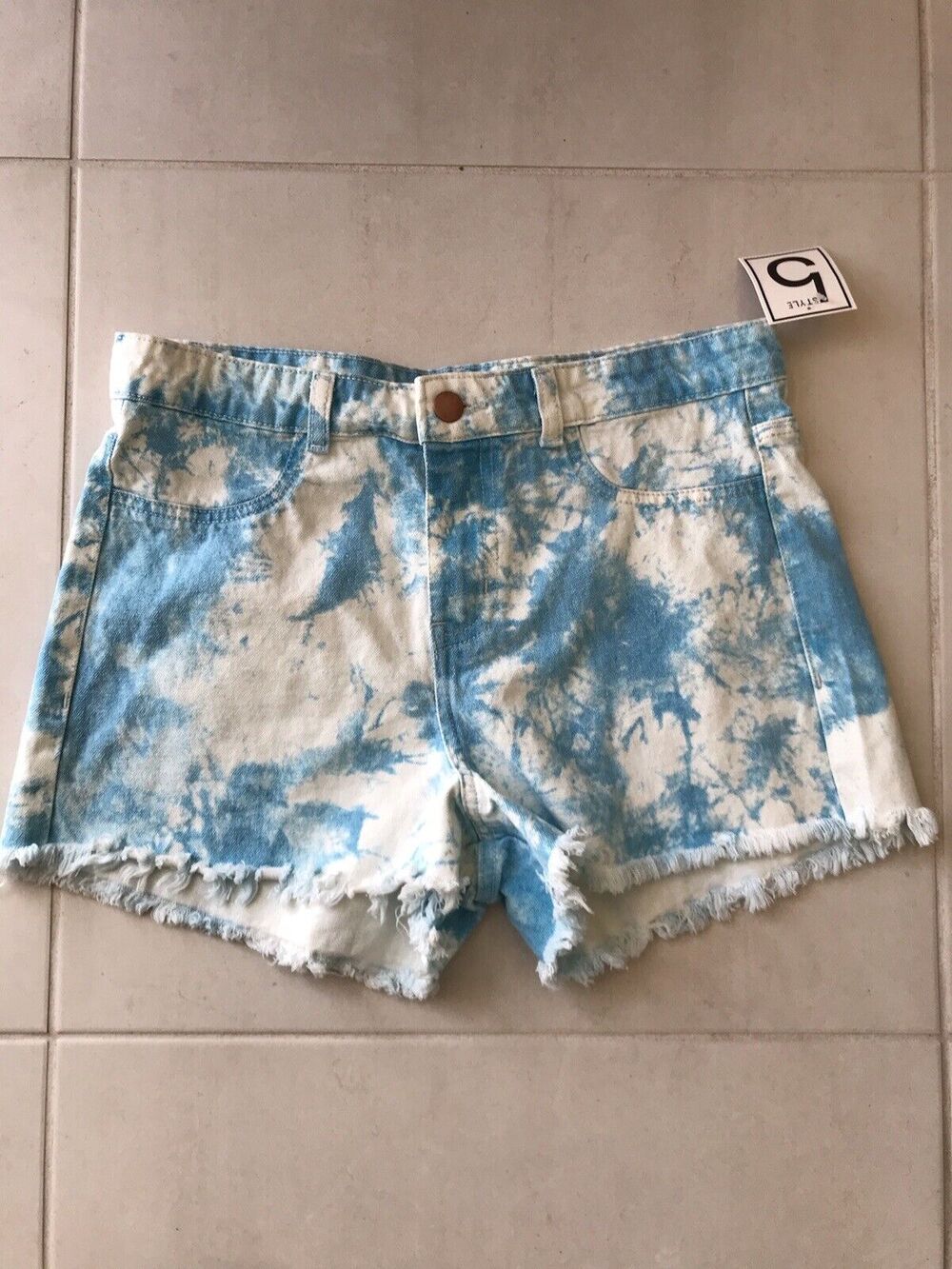 Style 5 Denim Jean Shorts Acid Wash High Waist Cut Off Coachella Grunge Summer